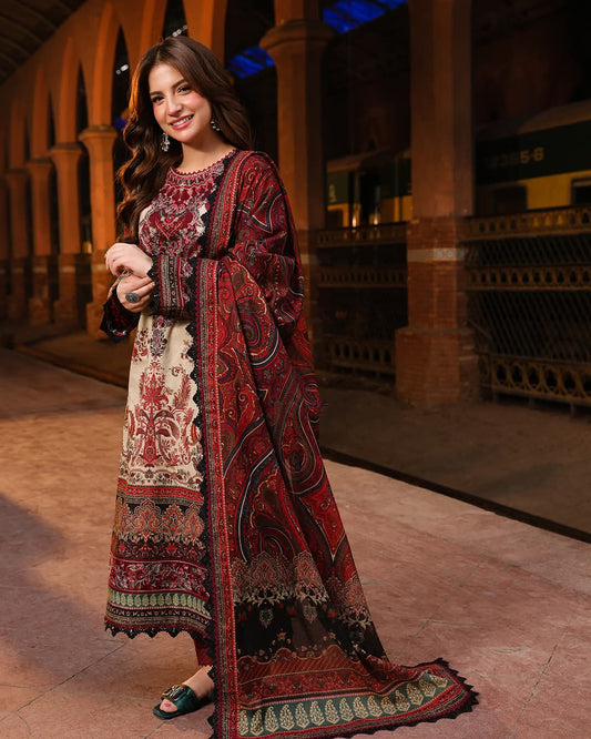 Libas Noor Elegant Cotton Lawn Ensemble