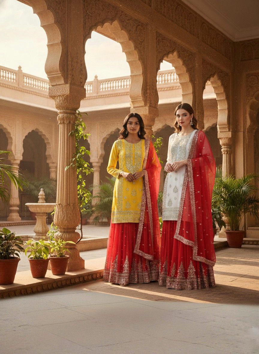 Begum Grace Embroidered Georgette Suit