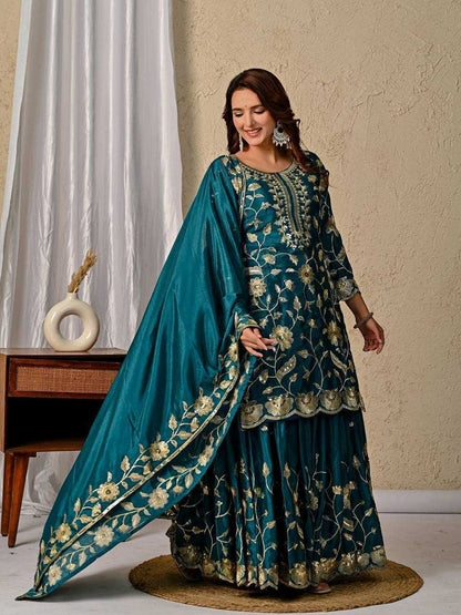 Signature Shine Chinon Silk Lehenga Collection