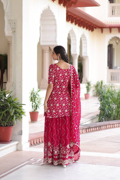 Mystic Sequins Premium Party Wear Sharara Set