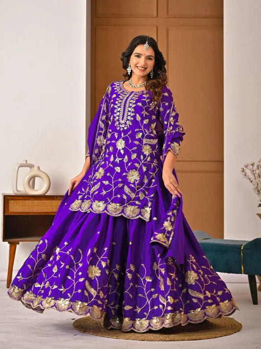 Signature Shine Chinon Silk Lehenga Collection