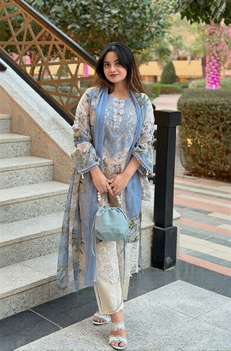 Aafreen Nazakat Embroidered Lawn Wear