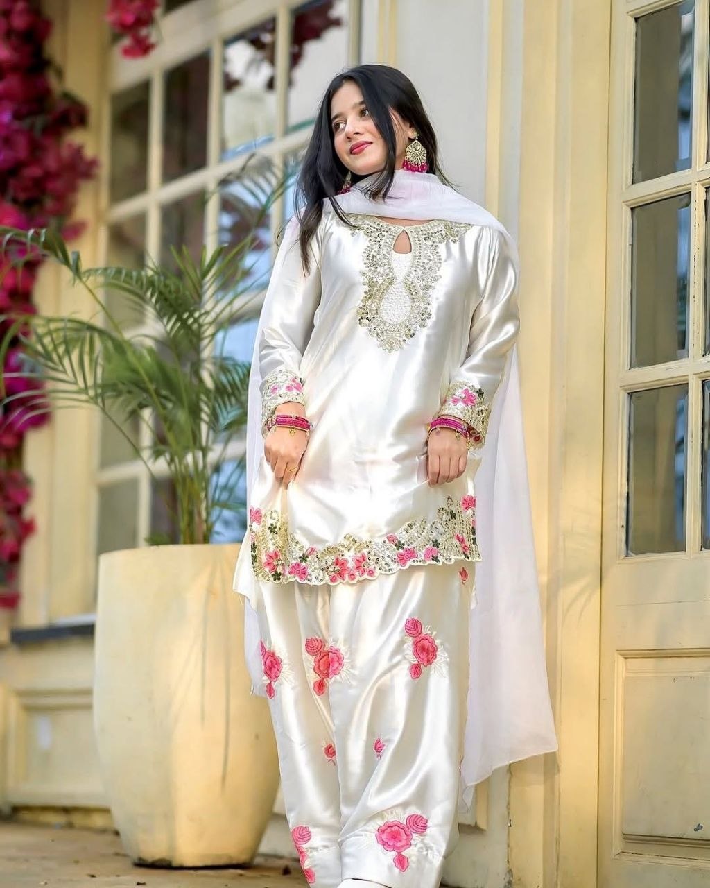 Afsana Embroidered Farshi Salwar Set
