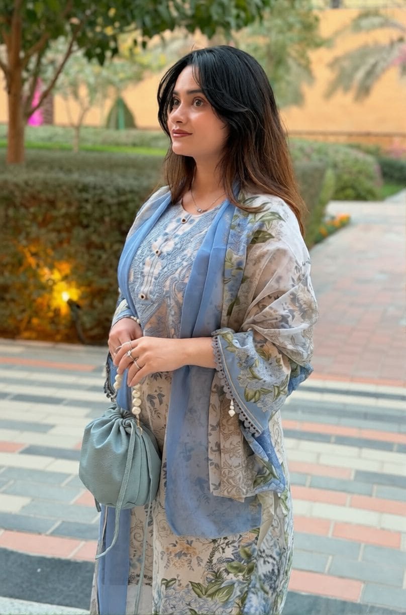Aafreen Nazakat Embroidered Lawn Wear