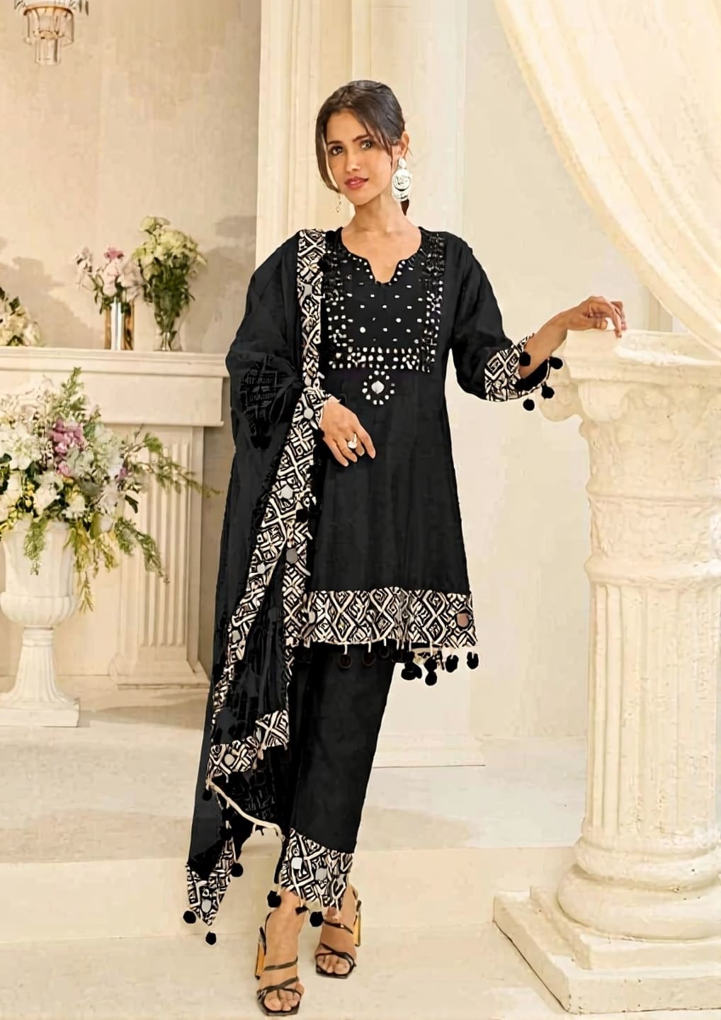 Mirror Collection Premium Silk Designer Suit Set