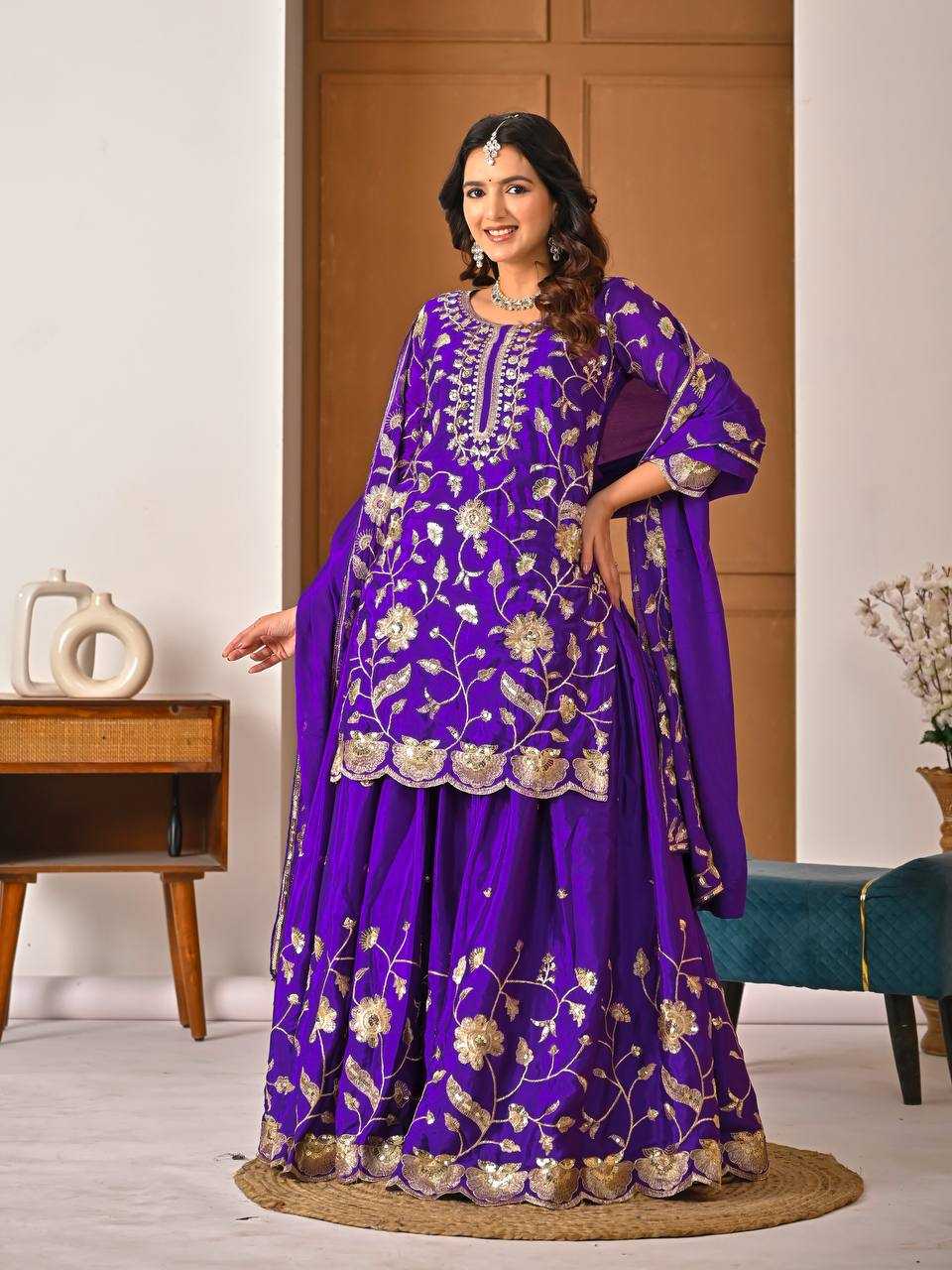 Signature Shine Chinon Silk Lehenga Collection