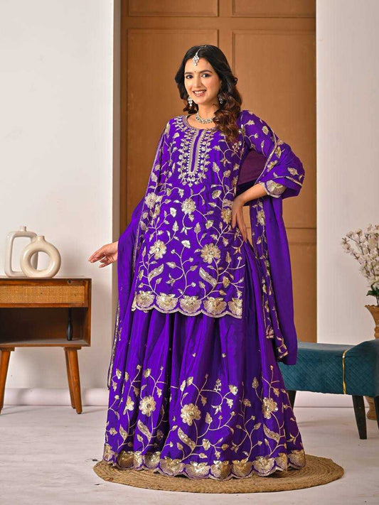 Signature Shine Chinon Silk Lehenga Collection