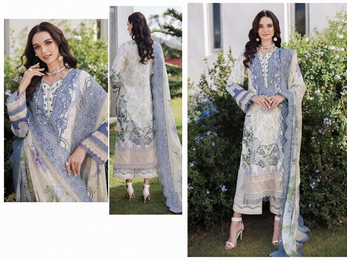 Aafreen Nazakat Embroidered Lawn Wear