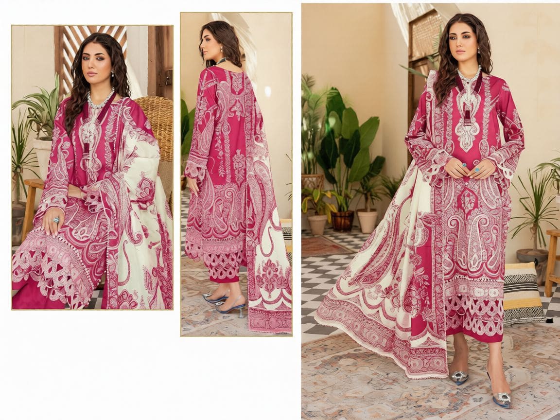 Ayesha Classic Cotton Lawn Ensemble