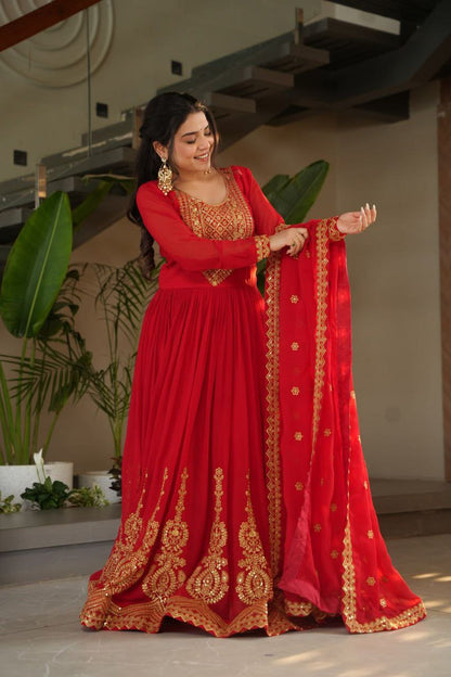Ruhani Zari Embroidered Faux Blooming Gown