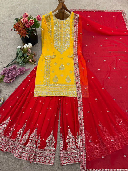 Begum Grace Embroidered Georgette Suit