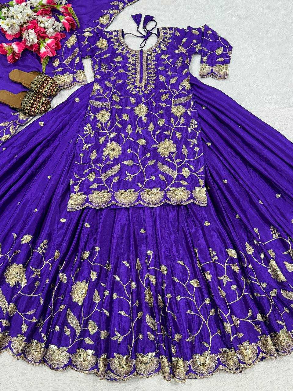 Signature Shine Chinon Silk Lehenga Collection
