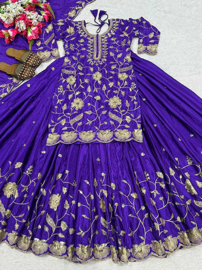 Signature Shine Chinon Silk Lehenga Collection