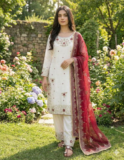 Star Glow  Heavy Sequence Work GMY Silk Designer Suit