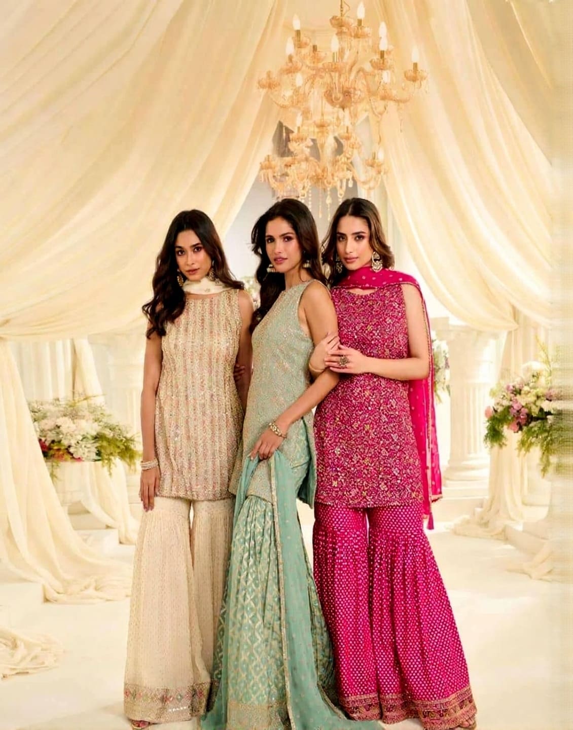 Vanya Designer Heavy Embroidered Georgette Wedding Wear Suit Set