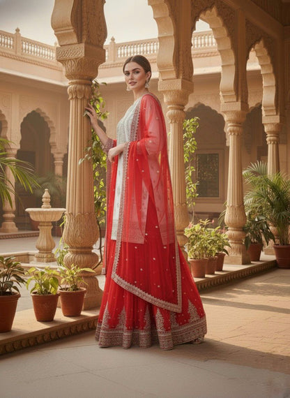 Begum Grace Embroidered Georgette Suit