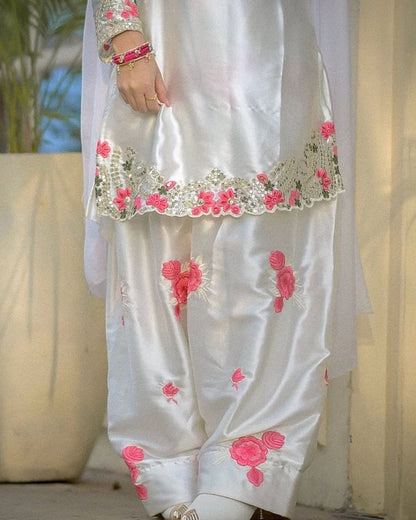 Afsana Embroidered Farshi Salwar Set