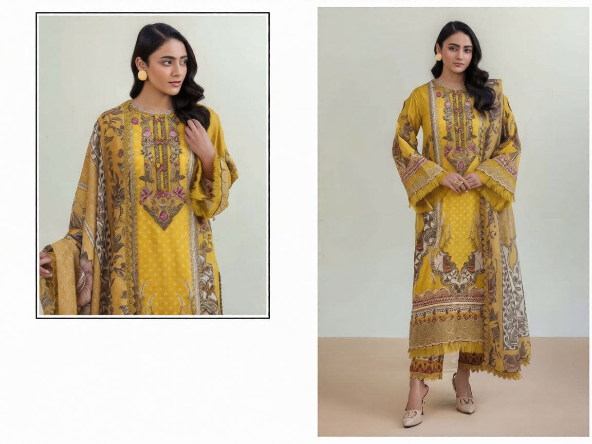 Yasmin Tabassum Elegant Cotton Lawn Wear