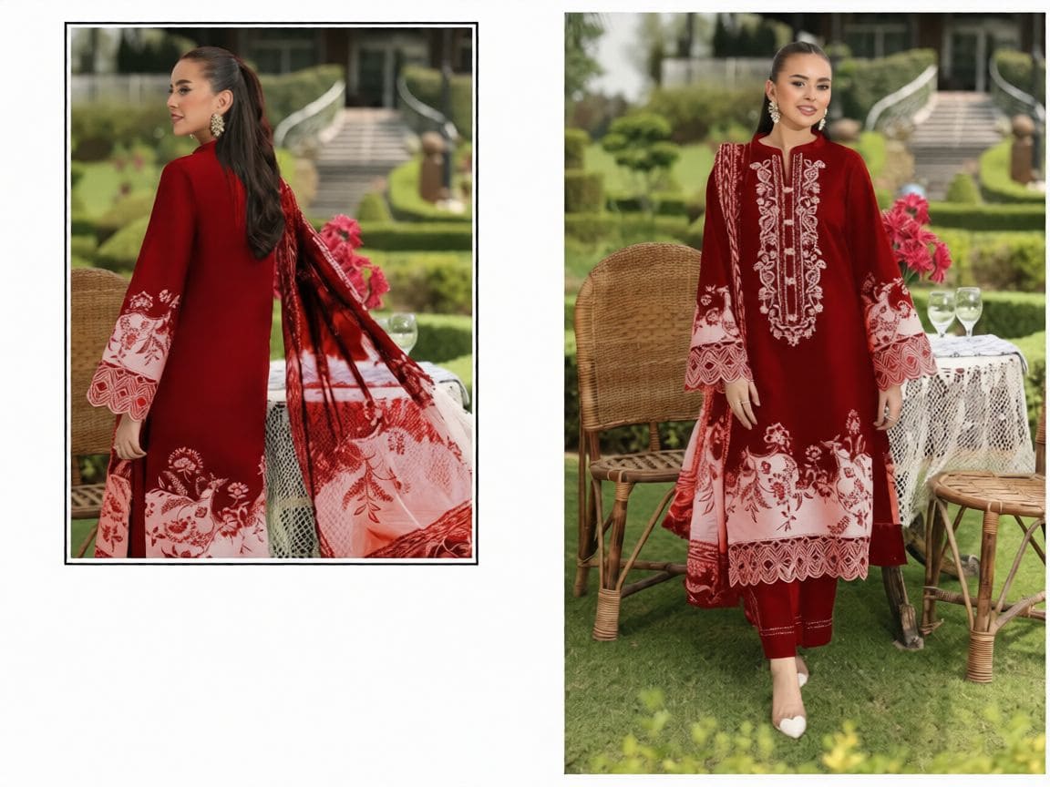 Nargis Afshan Elegant Cotton Lawn Ensemble