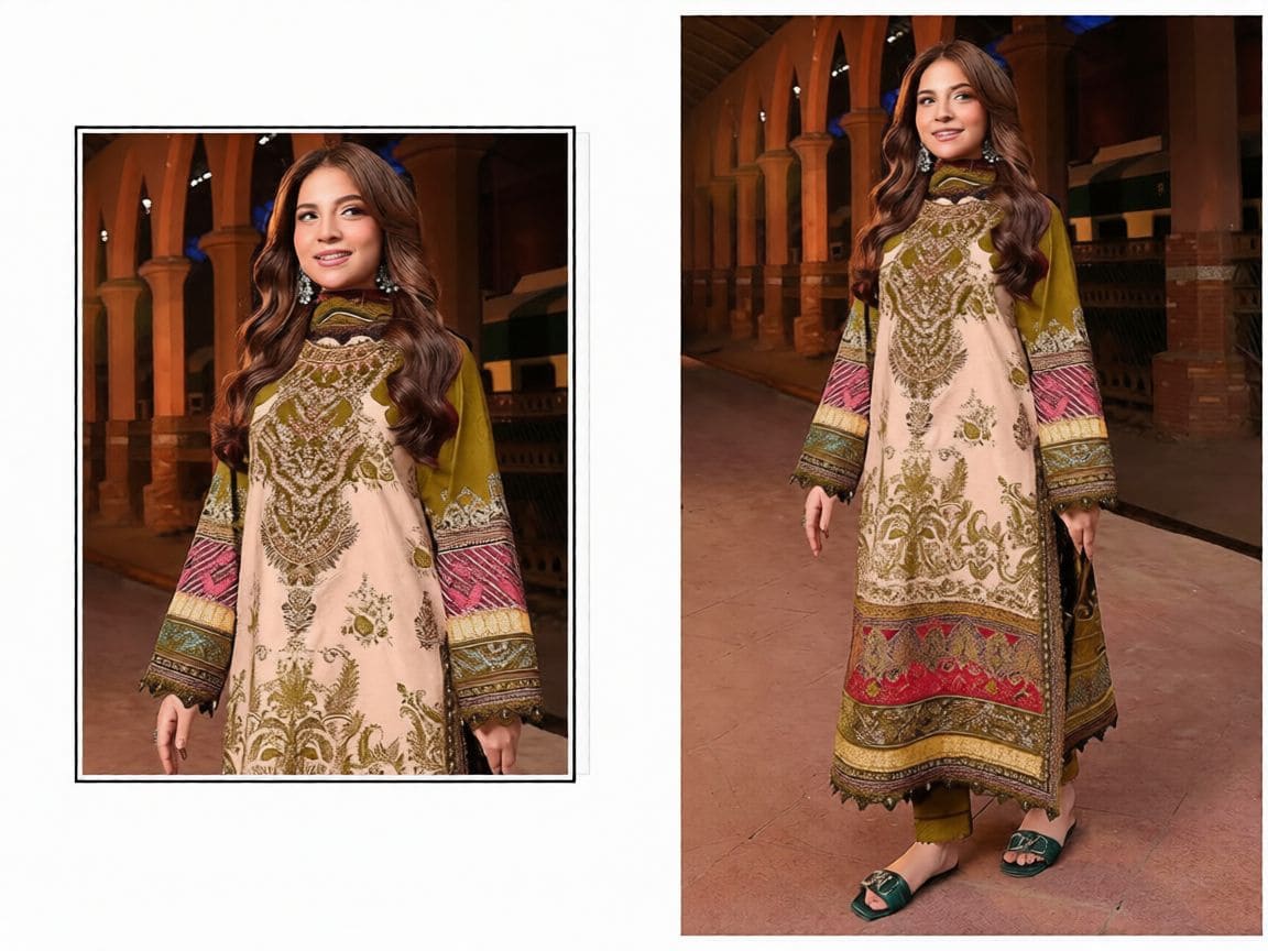 Libas Noor Elegant Cotton Lawn Ensemble