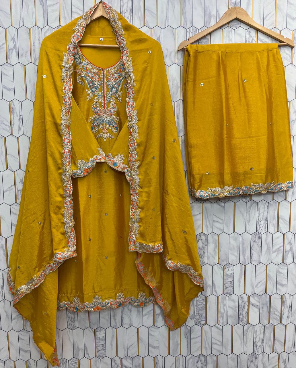 Spark Diva Chinon Silk Embroidery Work