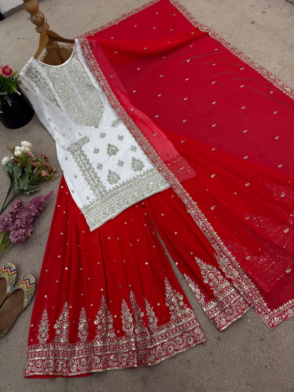 Begum Grace Embroidered Georgette Suit