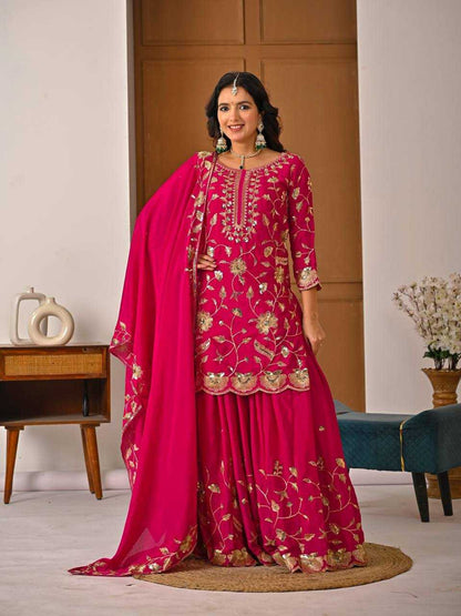Signature Shine Chinon Silk Lehenga Collection