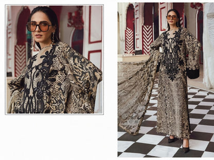 Elvina Premium Cotton Lawn Ensemble