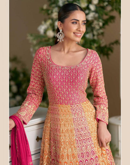 Rutba Luxury Line  Real Georgette Heavy Embroidered Designer Gown