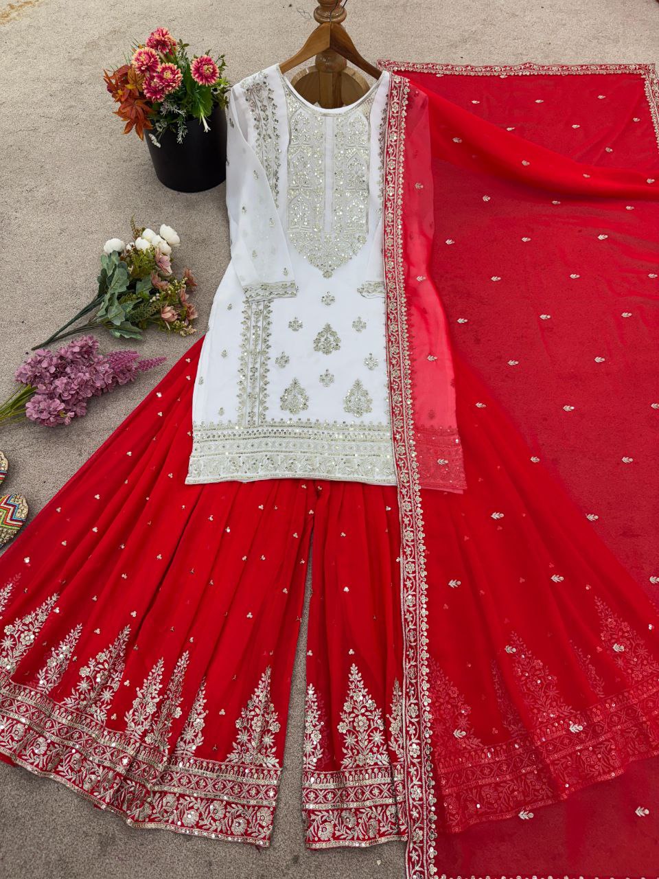 Begum Grace Embroidered Georgette Suit
