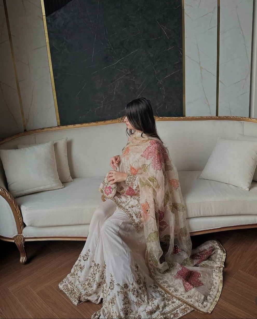 Jannat Nazakat Elegant Sharara Set Zariya