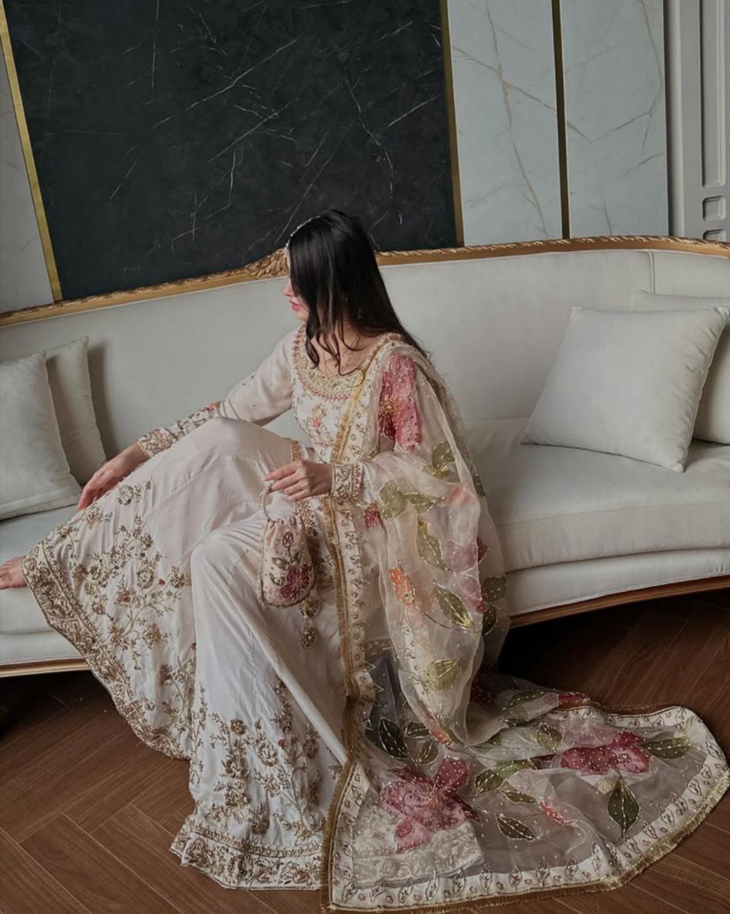 Jannat Nazakat Elegant Sharara Set Zariya
